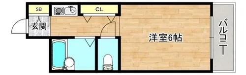 パレス新森【7階】の間取り