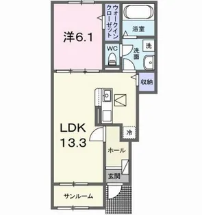 フェリシダ【1階】の間取り