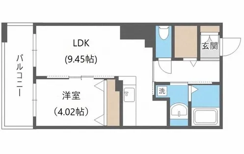 KDXレジデンス大通公園【14階】の間取り