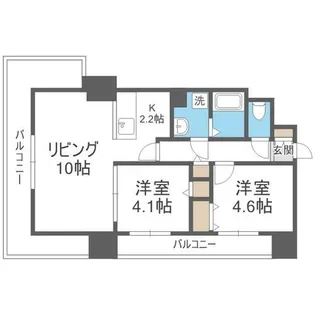 レジディア札幌駅前【8階】の間取り