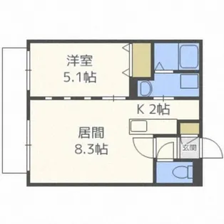 グランデプレシア環状通東【3階】の間取り