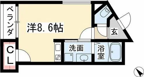 Rabird(ラバード)【1階】の間取り