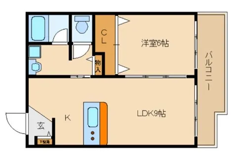 玉造レジデンス【2階】の間取り