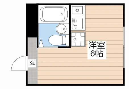 レジデンス岡本【206号室】の間取り