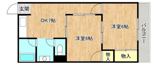 23ハイム【4階】の間取り