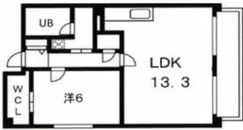 アルグラッド鷺洲公園【707号室】の間取り