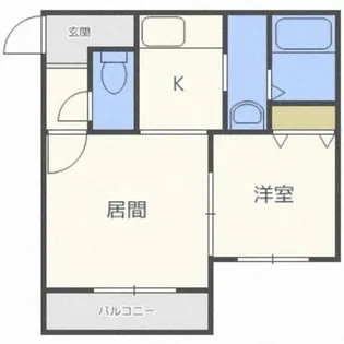 北海道札幌市東区北二十六条東21丁目【マンション】の間取り