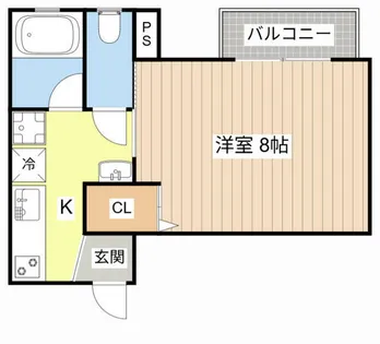 コーポ・タンドウル【203号室】の間取り