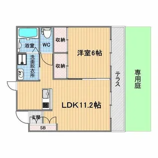 トリニティーコート【1階】の間取り