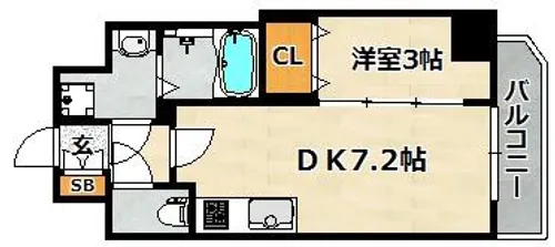 SDグランツ神戸ハーバーシティ【3階】の間取り