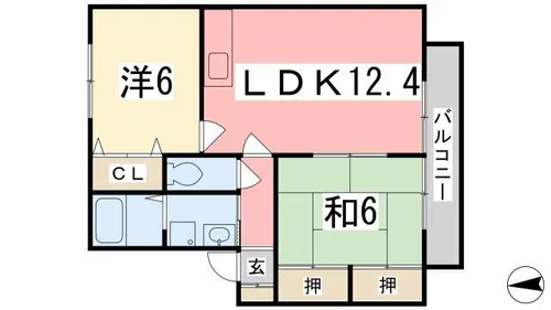 ツインズ・スクエア A棟【101号室】の間取り