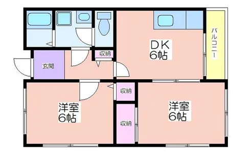 スマイルFMINOO【1階】の間取り