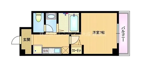 大阪府大阪市都島区高倉町1丁目【マンション】の間取り