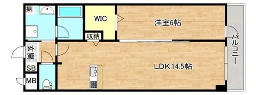 大阪府大阪市生野区勝山北1丁目【マンション】の間取り