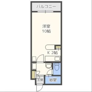 アール28【106号室】の間取り