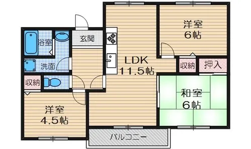 セントポリス【3階】の間取り