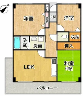 コンフォート津々山台【3階】の間取り