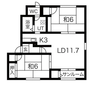 メイユール澄川N【1階】の間取り