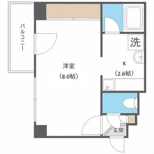サンライト南5条【4階】の間取り