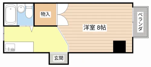 シャトル城町【110号室】の間取り