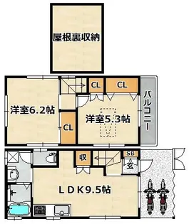 兵庫県神戸市長田区二葉町8丁目【一戸建】の間取り