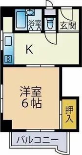 ミオーナ西新【2階】の間取り