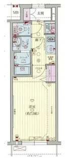 プレサンス松屋町駅前デュオ【4階】の間取り