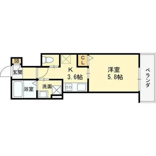 大阪府高槻市赤大路町【アパート】の間取り