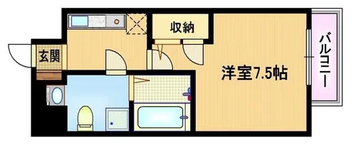 大阪府大阪市都島区東野田町4丁目【マンション】の間取り