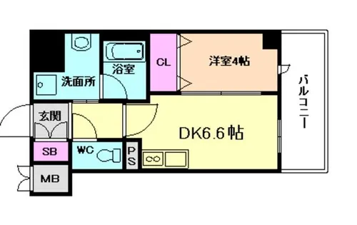 大阪府大阪市淀川区西三国3丁目【マンション】の間取り