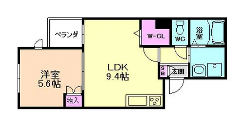 大阪府大阪市淀川区木川西3丁目【マンション】の間取り