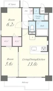 福岡県福岡市博多区東比恵3丁目【マンション】の間取り