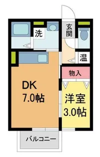 タウンコート高司【201号室】の間取り