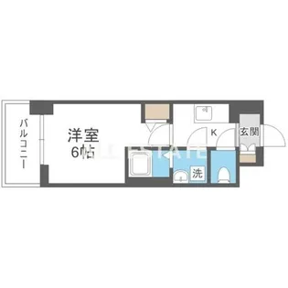 エスリード ザ・カレント大阪【3階】の間取り