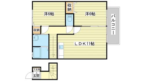 ソレジオ東新町(管理)【2階】の間取り