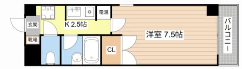ランプロン【406号室】の間取り