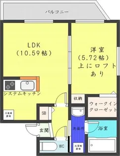 ブランカシータ【1階】の間取り