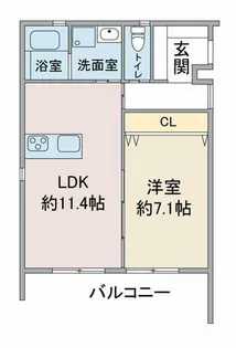 chat noir 白鳥【202号室】の間取り