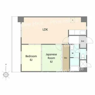 薬師寺ビルヂング【8階】の間取り