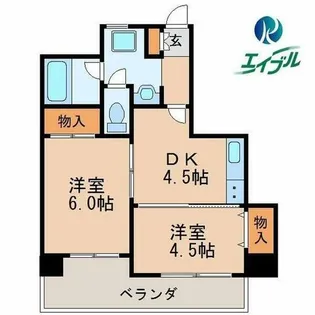 ダイアパレス東桜第2【6階】の間取り