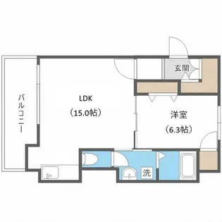 クレアシオン桑園【1階】の間取り