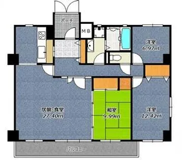 フィールトレイン【4階】の間取り