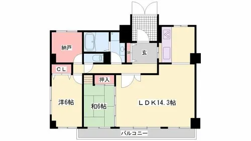 フィールトレイン【4階】の間取り