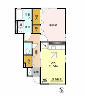 ソラーナ三番館【1階】の間取り