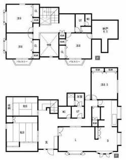 愛知県春日井市高森台3丁目【一戸建】の間取り