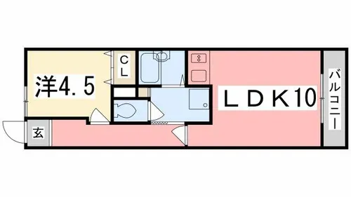 リゾティ英賀保【304号室】の間取り