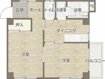 桜台コーポ【3階】の間取り