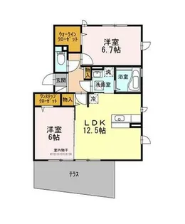 大阪府堺市北区大豆塚町1丁【アパート】の間取り