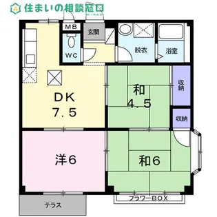 愛知県碧南市東山町6丁目【アパート】の間取り