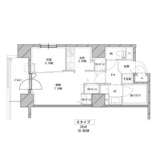 エンバシープレイス【605号室】の間取り